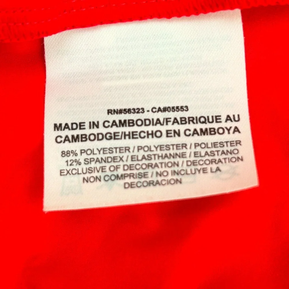 NIKE Golf Tour Performance Dri-Fit Women's Shirt Medium Long Sleeve Red - Picture 8 of 10